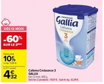 Carrefour Drive Calisma croissance 3 gallia offre