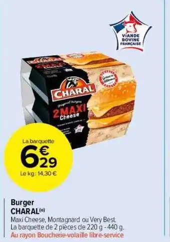 Burger charal