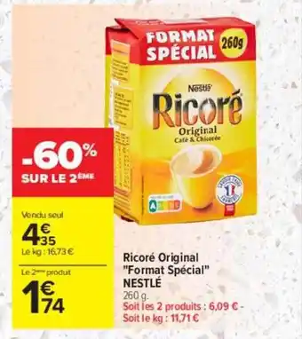 Carrefour Drive Ricoré original offre