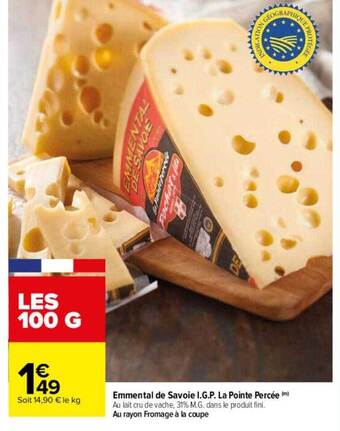 Carrefour Drive Emmental de savoie i.g.p. la pointe percée offre