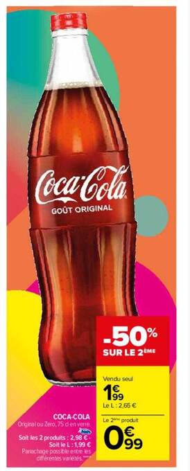 Carrefour Drive Coca cola offre
