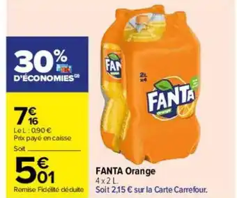 Carrefour Drive Fanta orange offre
