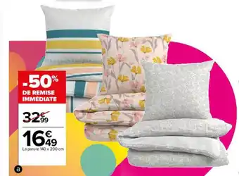 Carrefour Drive La parure 140 x 200 cm offre