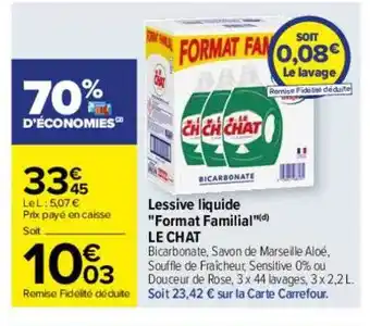 Carrefour Drive Lessive liquide offre