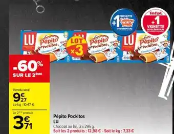 Carrefour Drive Pépito pockitos lu offre