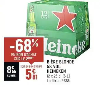Petit Casino Bière blonde 5% vol. HEINEKEN offre