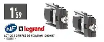 Lot de 2 griffes de fixation "DOOXIE"