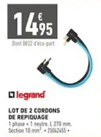 Batkor Lot de 2 cordons de repiquage offre