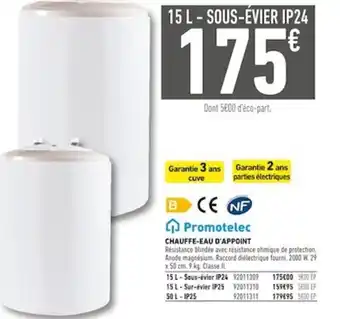 Batkor Chauffe-eau d'appoint offre