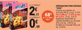 E.Leclerc Préparations pour gâteaux "ALSA" offre