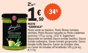 E.Leclerc Pesto "GAROFALO" offre