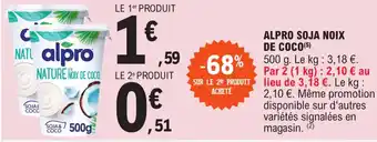 E.Leclerc Alpro soja noix de coco offre