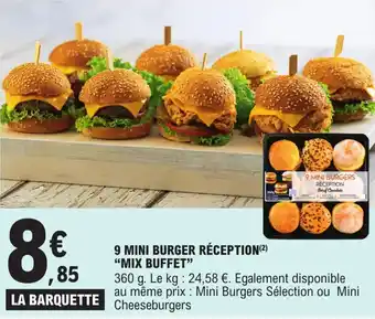9 mini burger réception "MIX BUFFET"