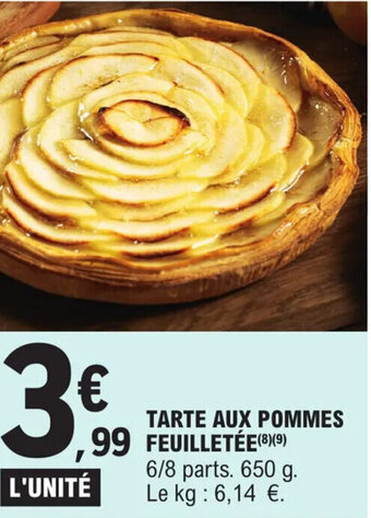 E.Leclerc Tarte aux pommes feuilletée offre
