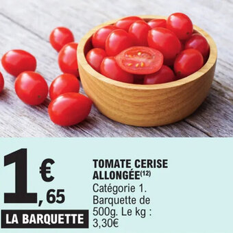 E.Leclerc Tomate cerise allongée offre