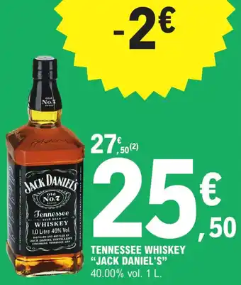 E.Leclerc Tennessee whiskey "JACK DANIEL'S" offre