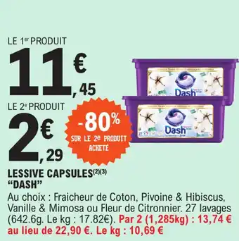 Lessive capsules "DASH"