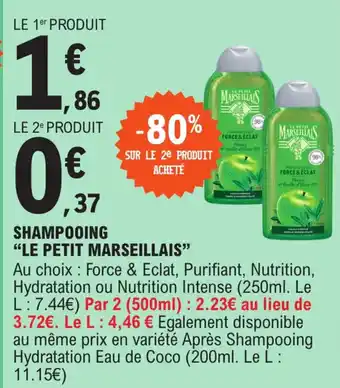 E.Leclerc Shampooing "LE PETIT MARSEILLAIS" offre