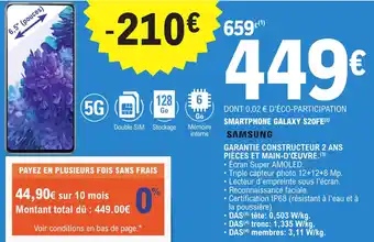 E.Leclerc Smartphone galaxy S20FE offre