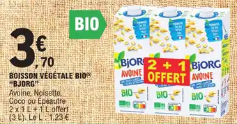 E.Leclerc Boisson végétale bio "BJORG" offre
