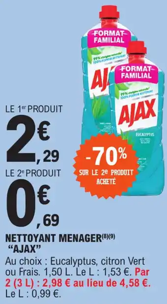 E.Leclerc Nettoyant menager "AJAX" offre