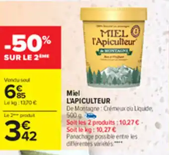 Carrefour Miel L'APICULTEUR offre