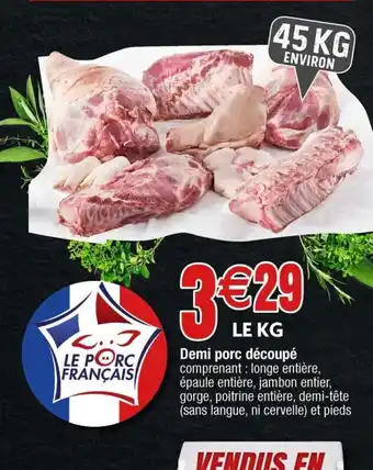 Demi Porc Decoupe