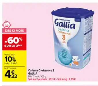 Carrefour Calisma Croissance 3 Gallia offre