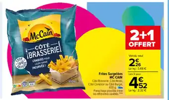 Carrefour Frites Surgelées Mc cain offre