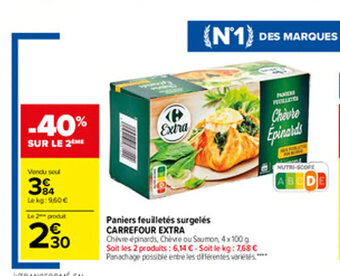Carrefour Paniers Feuilletes Surgeles Carrefour Extra offre