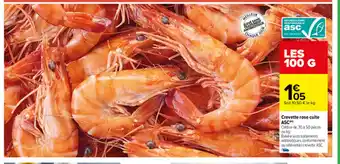 Carrefour Crevettes Rose Cuite Asc offre