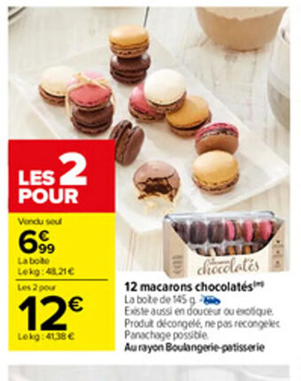 Carrefour 12 Macarons Chocolates offre