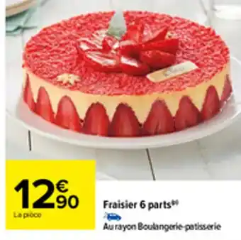 Carrefour Fraisier 6 Parts offre