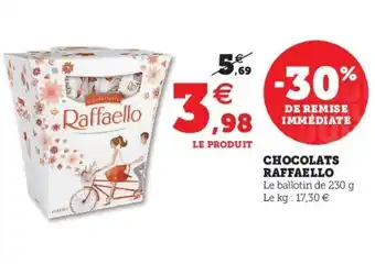 Super U Chocolat Raffaello offre