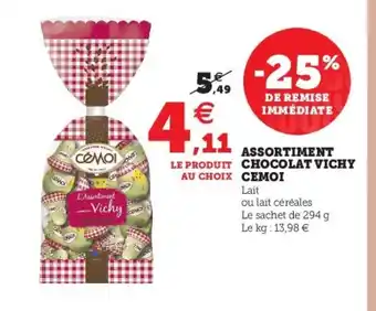 Assortiment Chocolat Vichy Cemoi