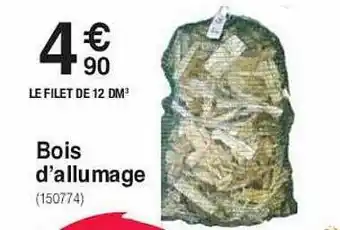 Bois d'allumage