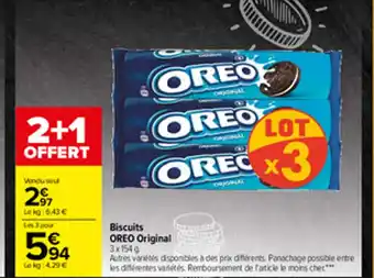 Carrefour Biscuits Oreo Original offre