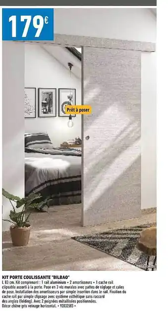 Brico Cash Kit porte coulissante offre