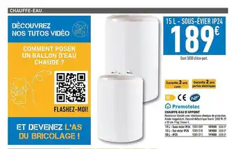 Brico Cash Promotelec chauffe-eau d'appoint offre