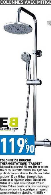 Brico Cash Colonne de douche thermostatique offre