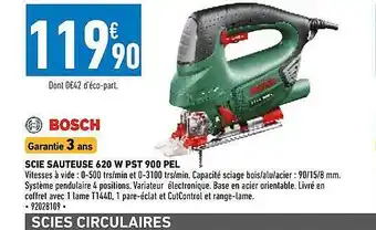 Brico Cash Scie sauteuse 620 w pst 900 pel bosch offre
