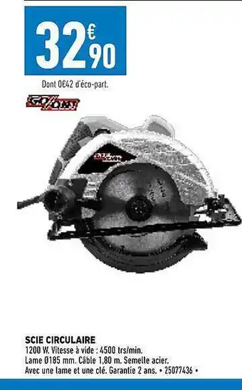 Brico Cash Scie circulaire go-on! offre