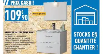 Brico Cash Meuble de salle de bains offre