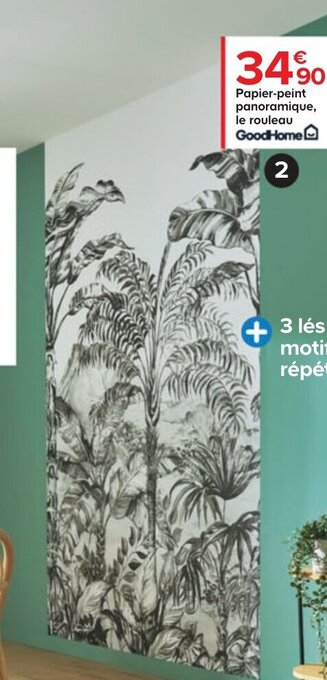 Castorama Papier-Peint Panoramique Intissé Turman offre