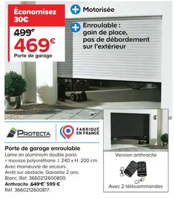 Castorama Porte De Garage Enroulable offre