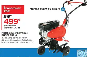 Castorama Motobineuse Thermique Puber TR210 offre