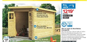 Castorama Abri En Spain Du Nord Belaia Monopente offre