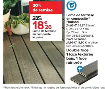 Lame De Terrasse En Composite Hudson