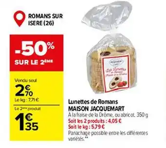 Lunettes de romans maison jacquemart