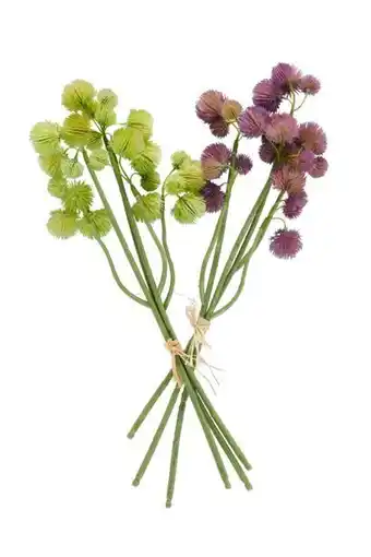 Casa Pompom branche d&#146herbe avec 3 tiges vert, mauve offre